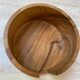 6 coasters in olive wood and their storage box