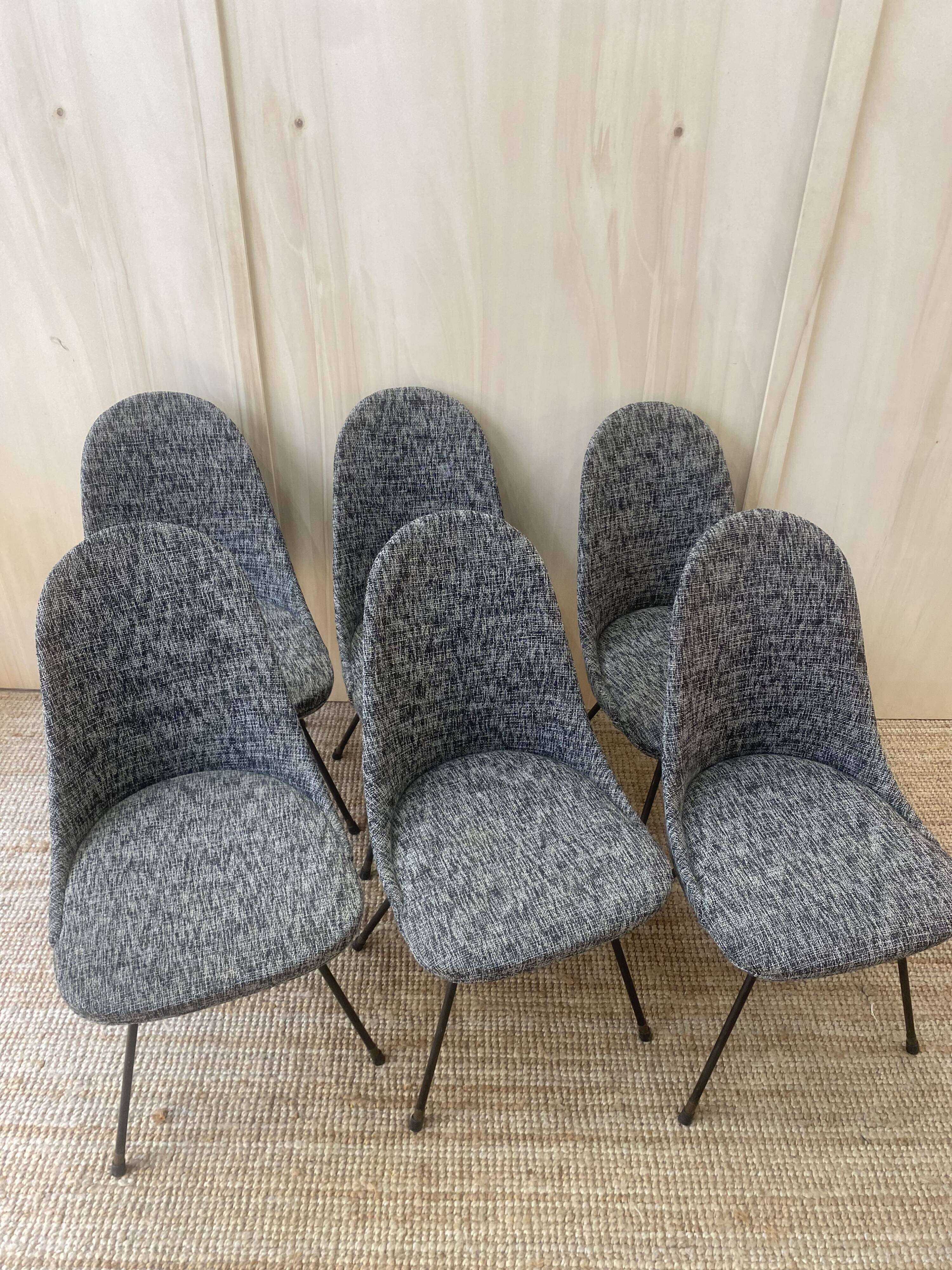 Set of 6 Italian chairs - 1960s -