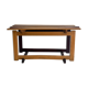 Mid-century Italian solid wood two-tone bench, 1950s, Italy