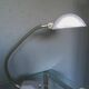 Helo Neuburg desk lamp, light grey lacquered metal, Germany, 1960s