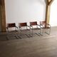 MG5 dining chairs in cognac leather and chrome by Mart Stam & Marcel Breuer, 1960s