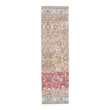 2x7 Red  Pattern Persian Runner Rug, 64x227Cm