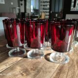 Set of 12 Luminarc wine glasses model Sweden red