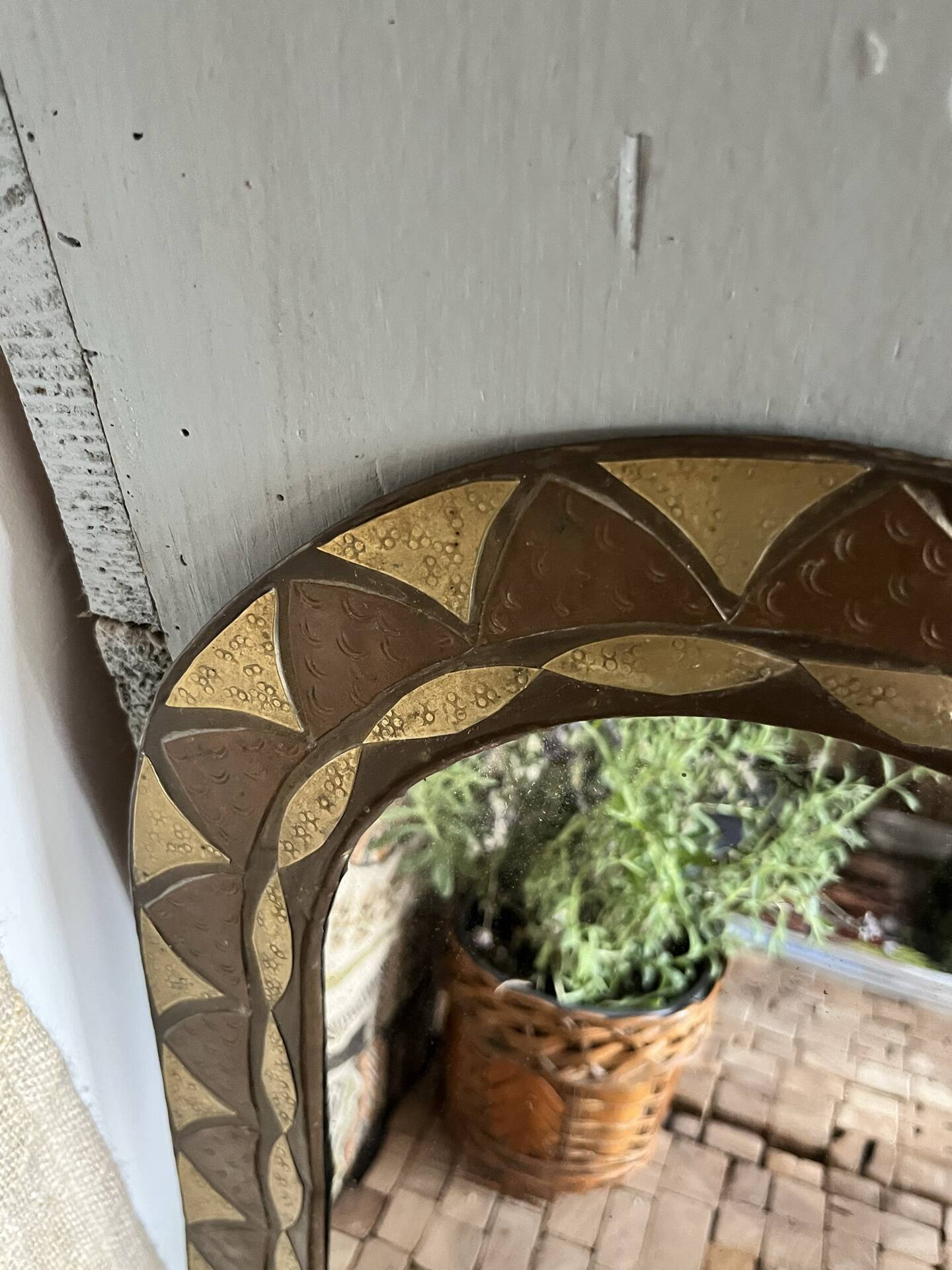 Miroir en laiton 