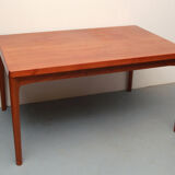 Table à manger extensible danoise des années 1960 en teck
