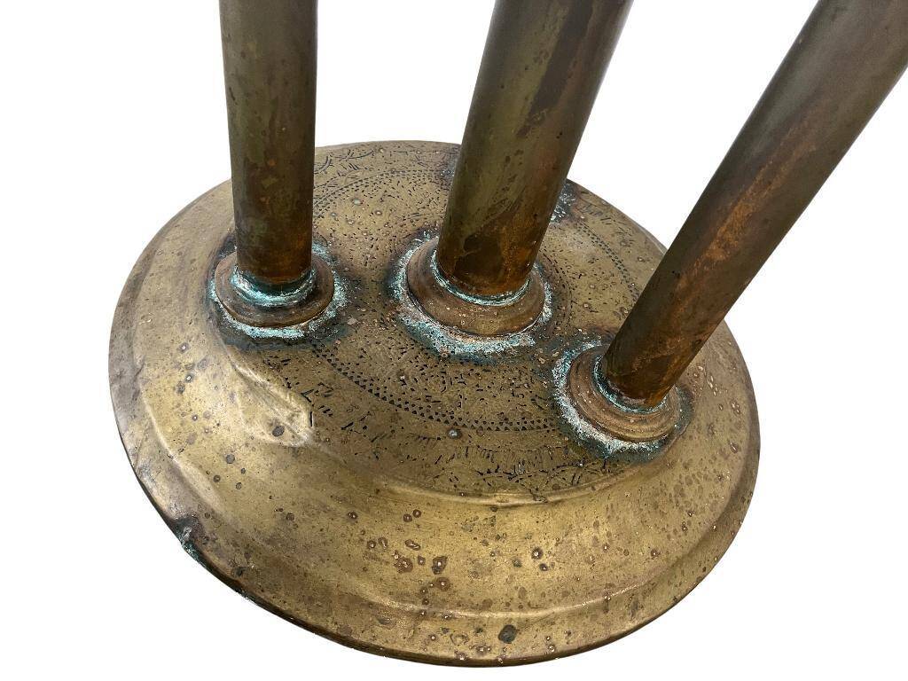 table d'appoint en laiton vintage / table de plantes