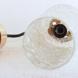 Carl fagerlund style cylindrical textured glass pendant light
