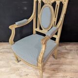 P​aire De Fauteuils Louis XVI En Bois Laqué