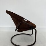Vintage Suede Ball Chair by Lusch & Co., 1970s