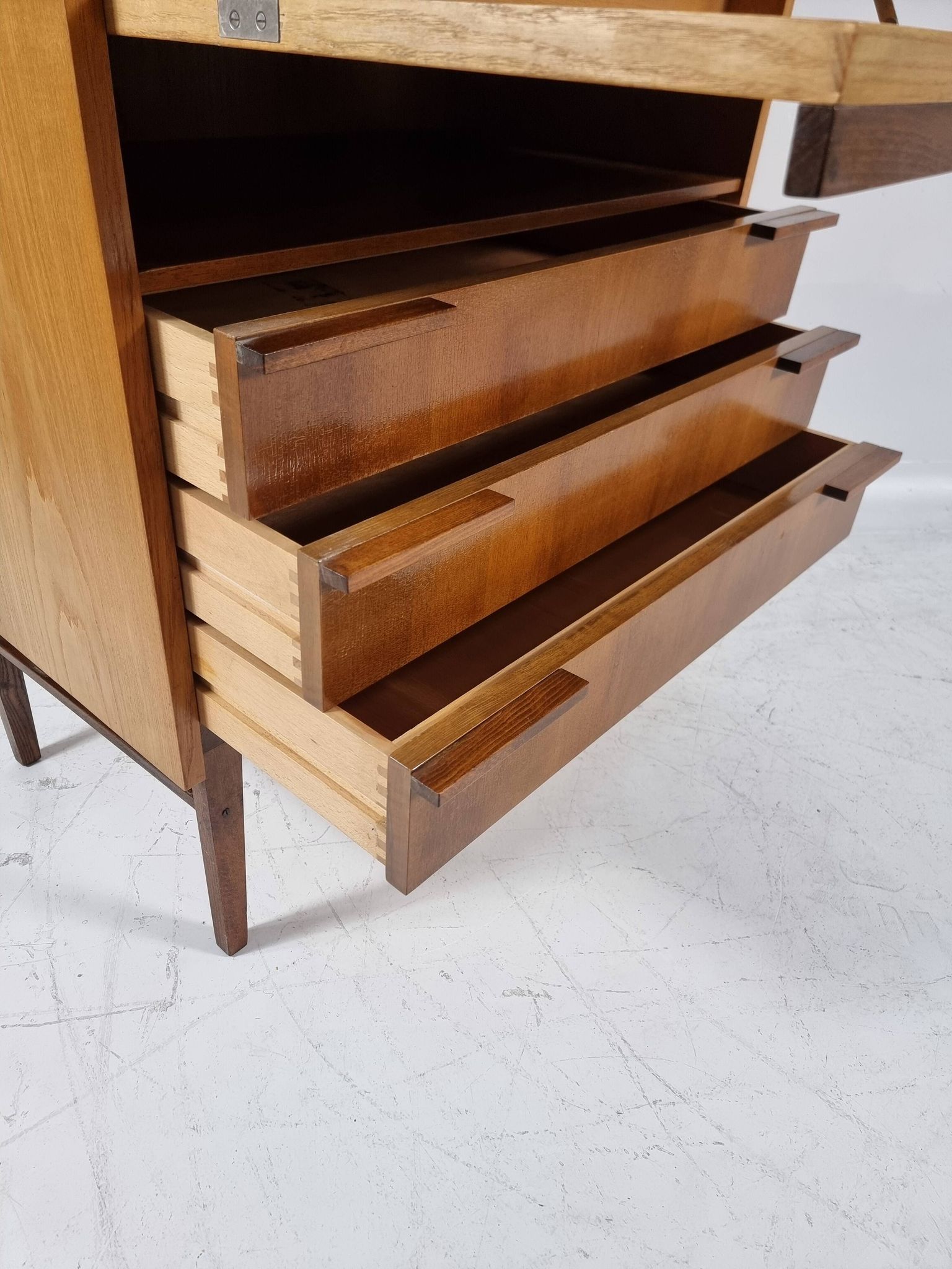 Sekretary in Walnut by Francisek Mezulanik for UP Zavody, 1960