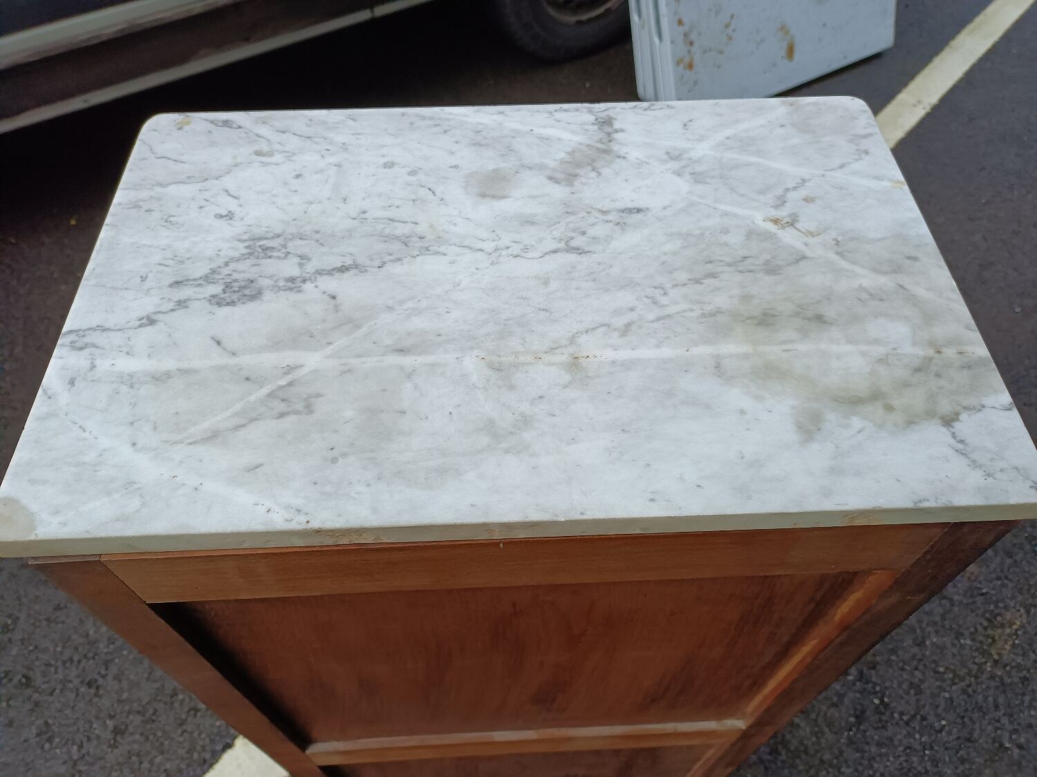 Style chiffonnier louis XVI marble tray