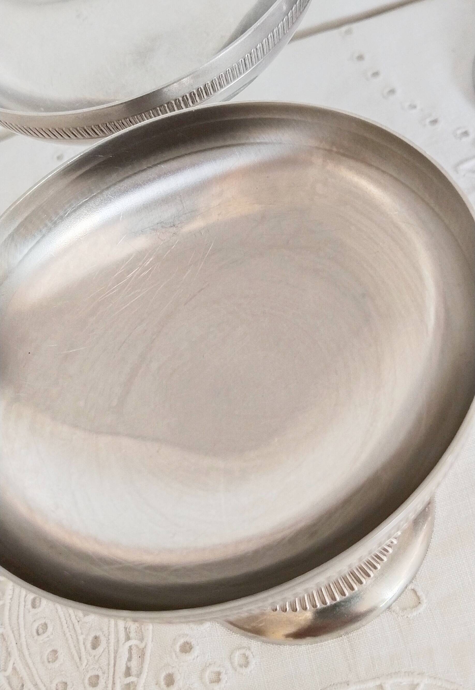 Large ice cream cups, set of 6, in 18/10 stainless steel (ref 13)