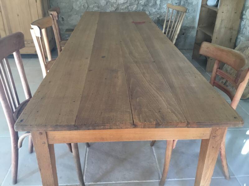 Farm table - 2m40 - 2 drawers