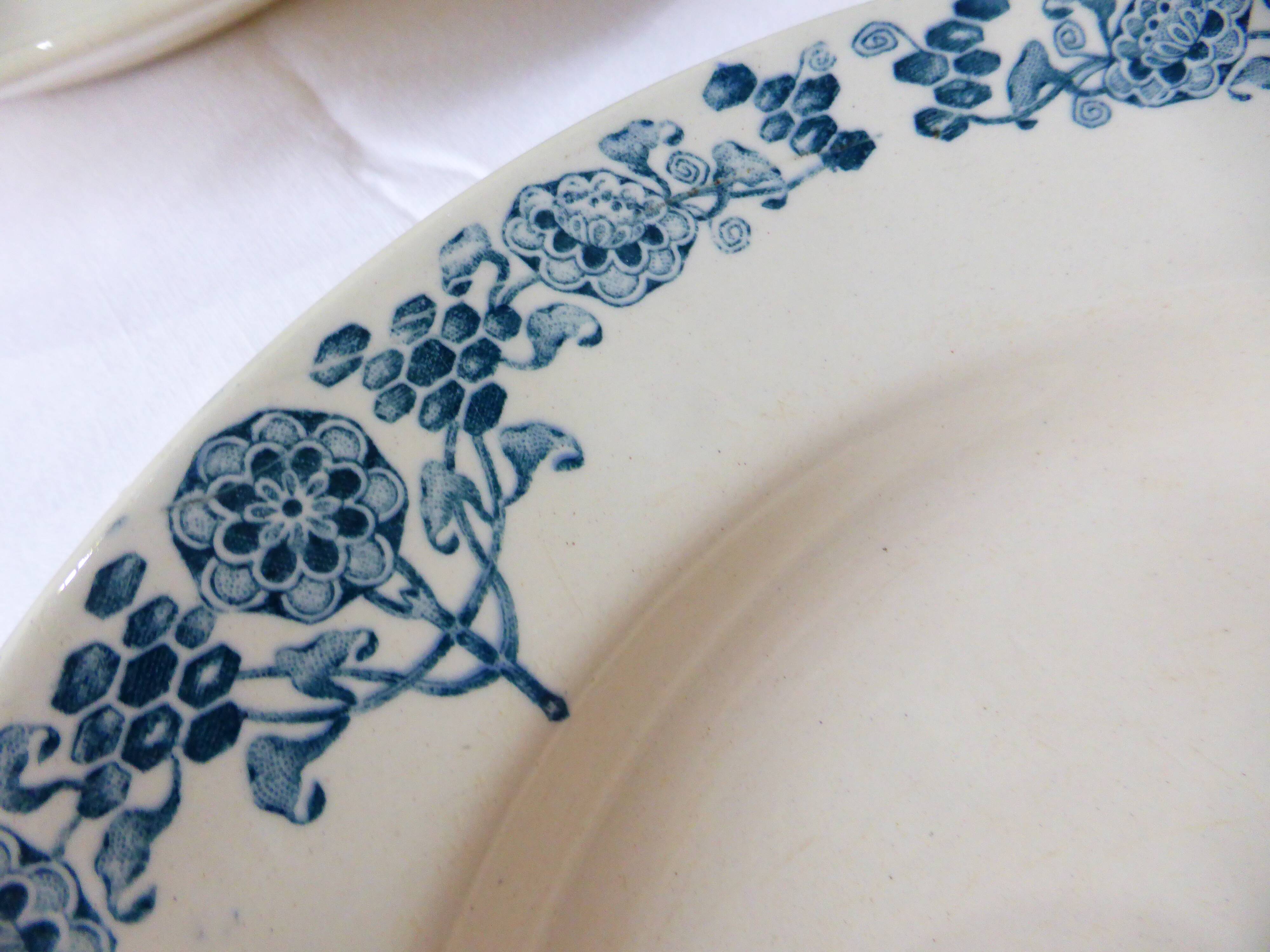 3 Longchamp ironstone soup plates, Christiane model 220511