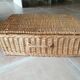 Antique wicker trunk