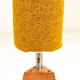 Pair of modern design teak wood lamps 1960