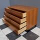 Gunter Renkel chest of drawers, 1960s, for Renko Möbel.