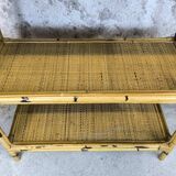 Vintage rattan shelf