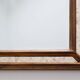 Arched gold-leaf mirror with marbled glass border by Deknudt, Belgium, 20th