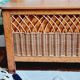 Bench chest veneer oak and rattan