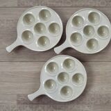 Set de 3 pots à escargots à 6 avec poignée 4616