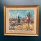 Original Swedish Oil On Canvas – “Landscape” By Arvid Herbert