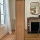Armoire vitrée en chêne brut