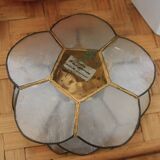 Mother-of-pearl lotus flower candle holder
