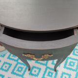 Black patina bedside table