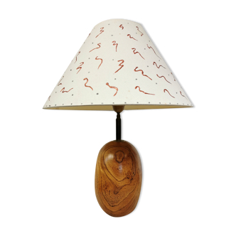 Vintage wooden lamp 1970