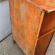 Meuble de métier de rangement commode haute en bois blanc 1950