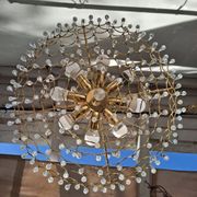 Lustre en cristal italien vintage 8 lumières