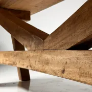 Grande table de monastère en bois style campagnard 298 cm