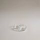Pair of glass salt and pepper shakers