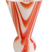 Carlo Moretti Murano Glass Vase, Marbled Decor, Italy, 1960s