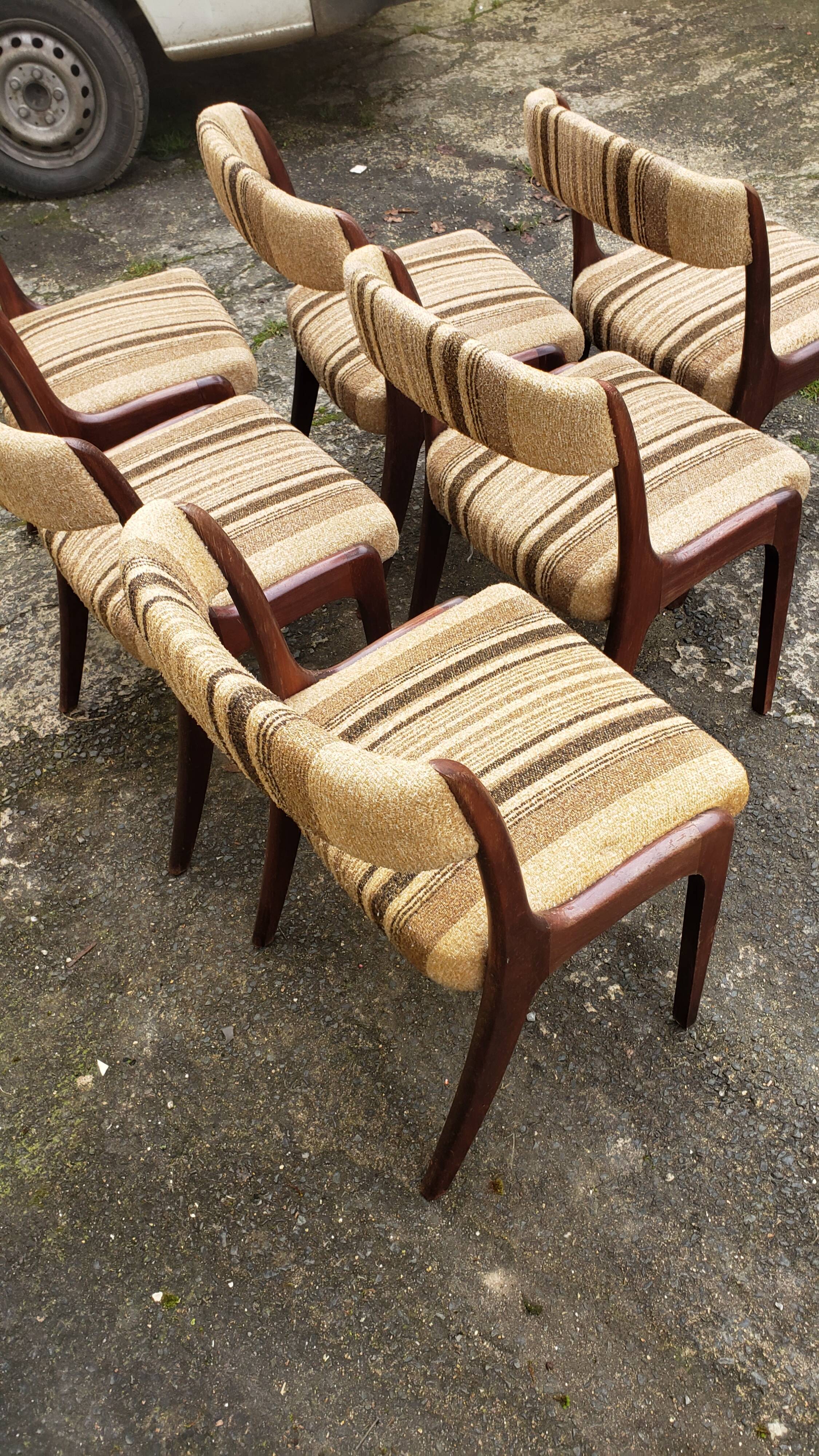 6 chaises Bauman gondole