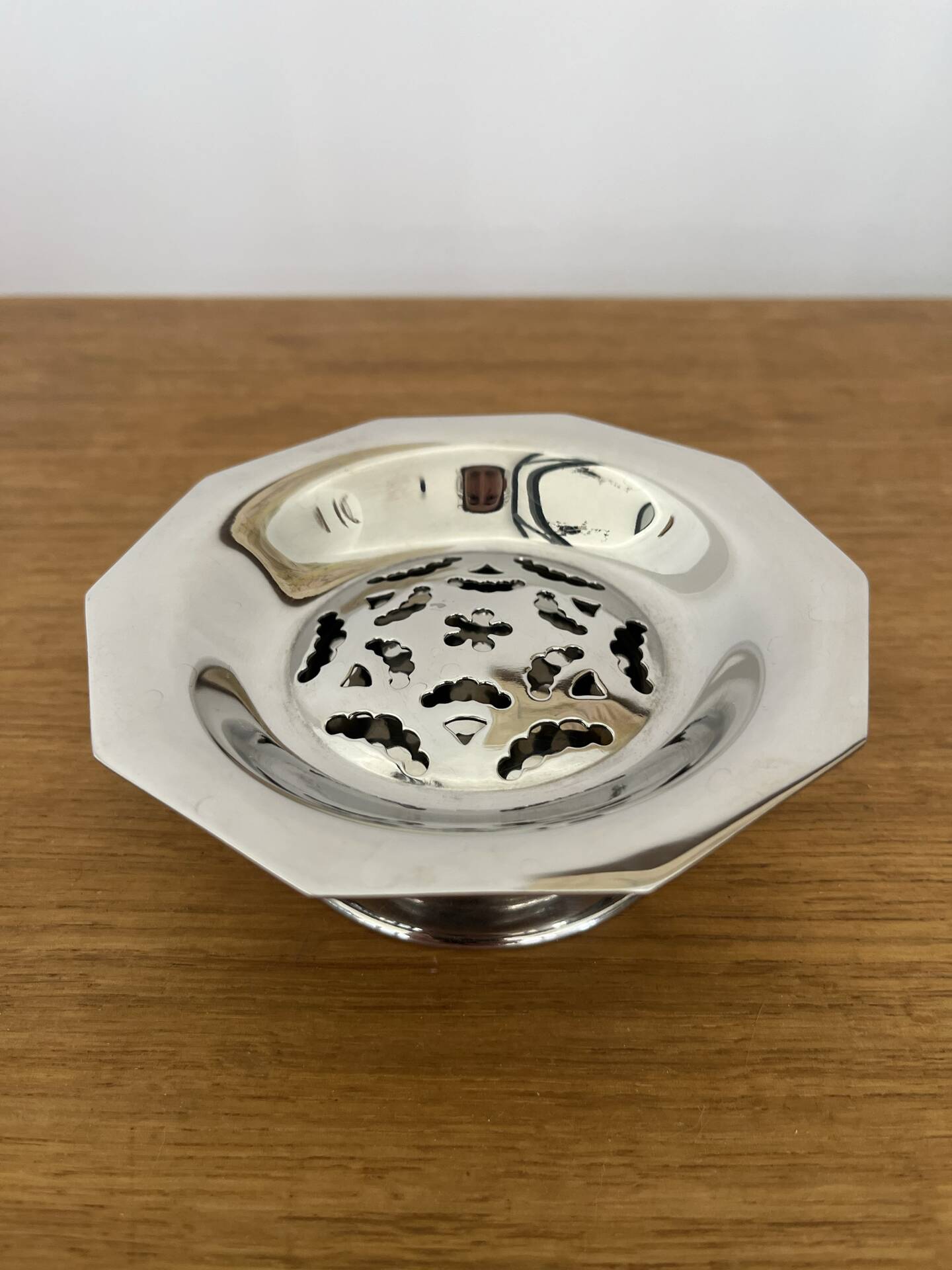 Vintage stainless steel butter dish