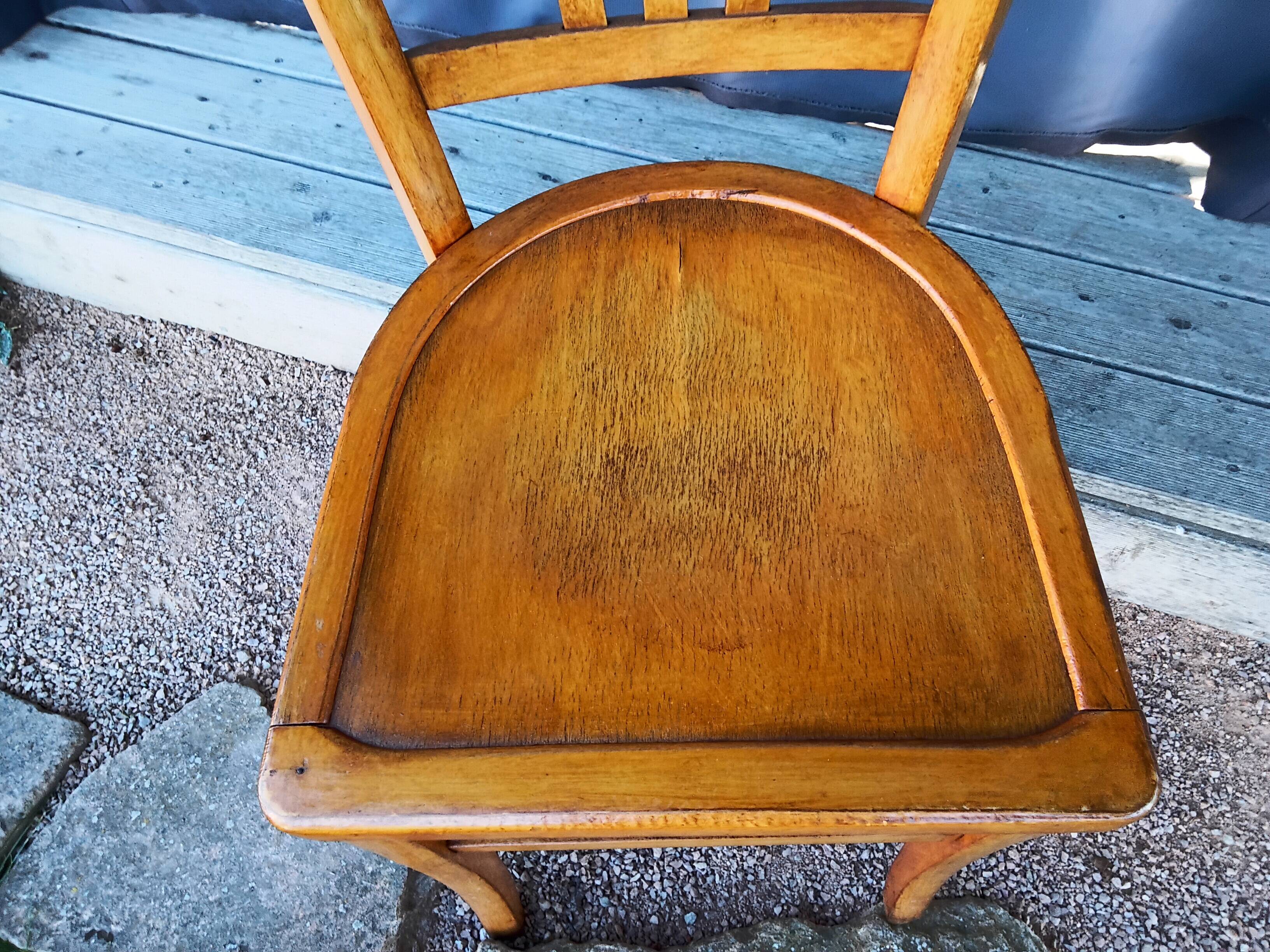 Duo of bistro chairs