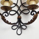 Paire d'appliques art déco en fer forgé