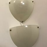 Duo of plastic corner sconces
