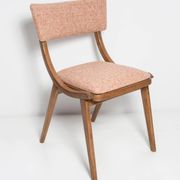 Bumerang Chair Mid-Century Modern, Orange Fish Wool, Poland, 1960s