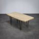 Table basse en travertin, Italie (années 1970)
