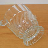 Mid-century glass vase,bohemia glass,1970