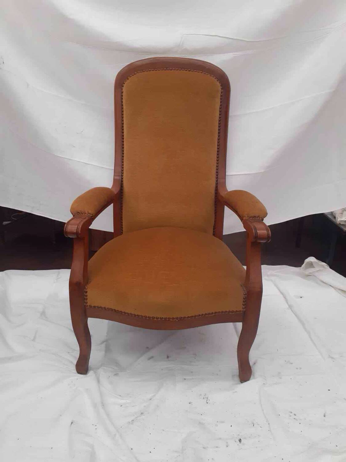 Louis XV style Voltaire armchair
