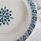 Antique semi-deep ironstone plate – Salins Henri II model