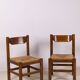 Pair of Beech and Rope Dining Chairs — in the Style Magistretti/Michelucci