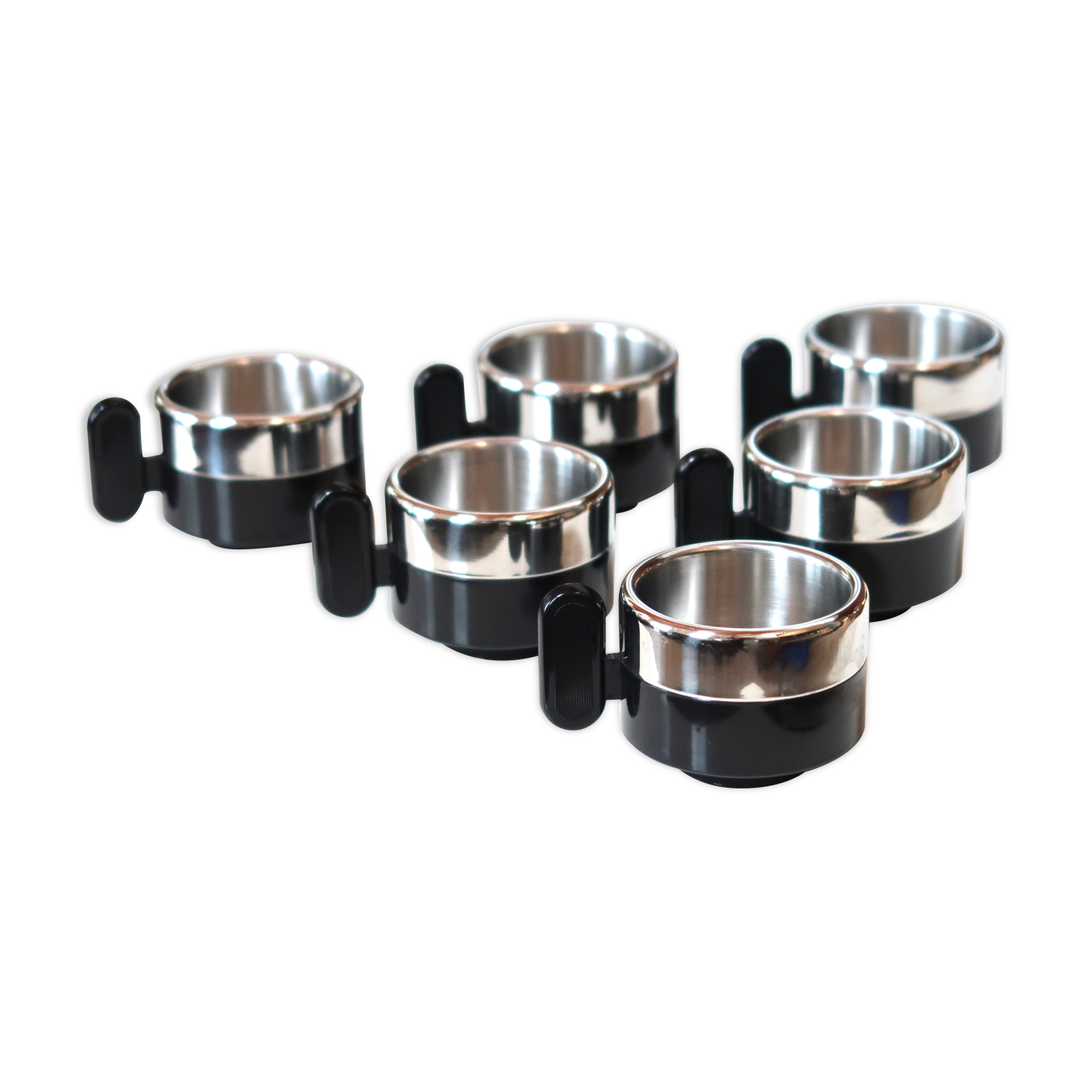 Set of 6 coffee cups Morinox Italy, 80s