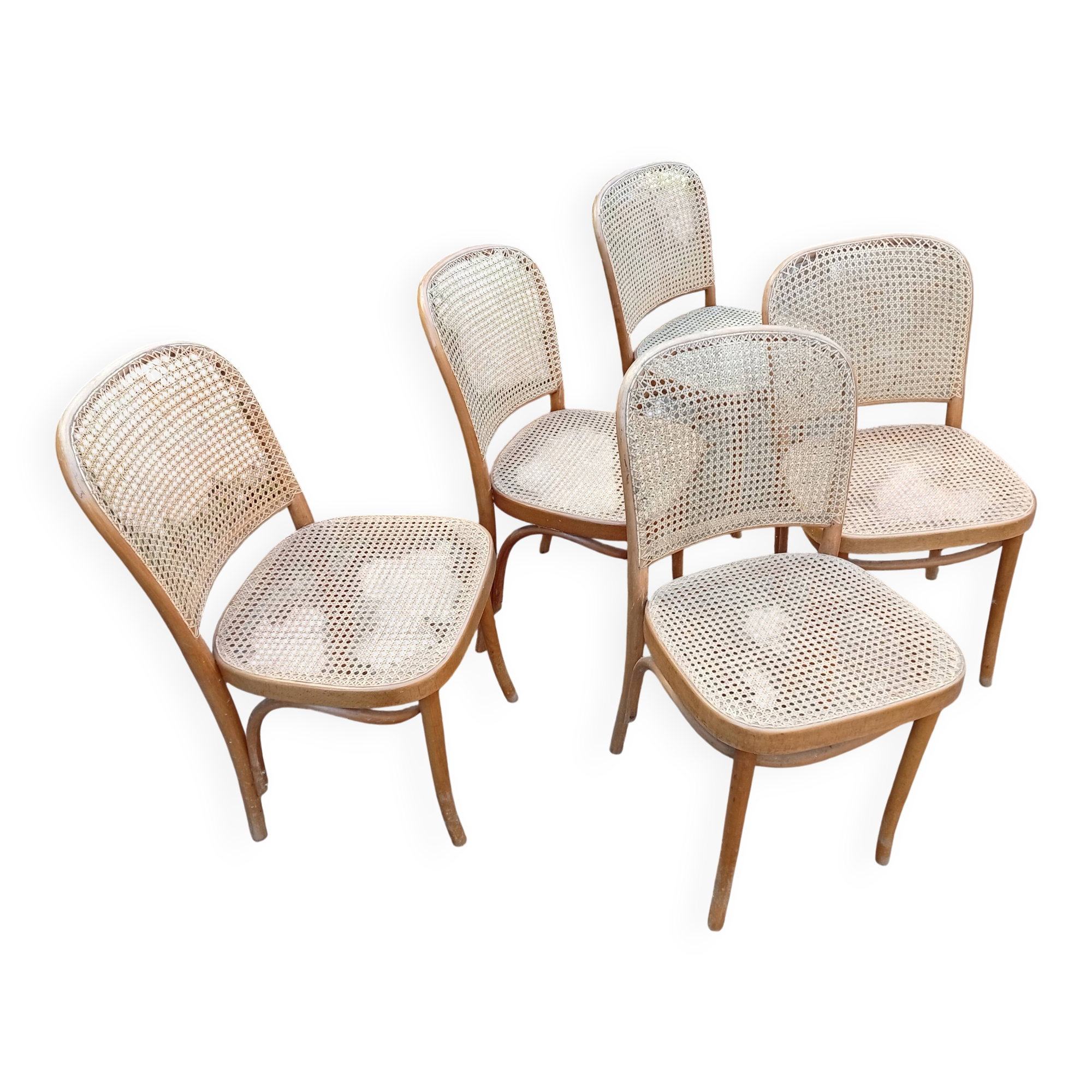 Lot de 5 chaises de bistrot