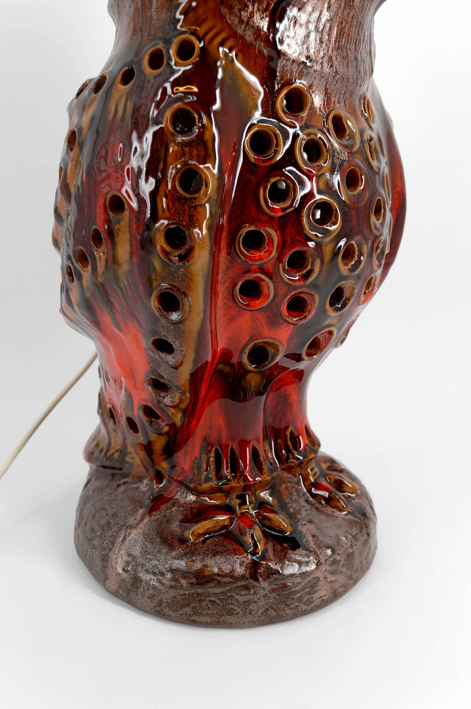 Important "Owl" lamp in ceramic – Walter Gerhards
