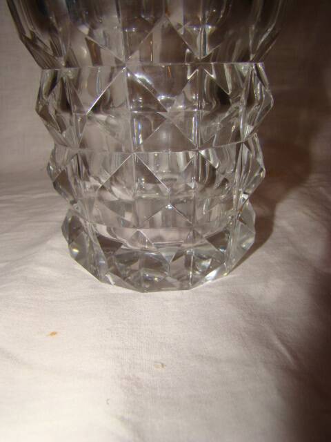 vase en cristal taillé de Saint-louis époque années 70